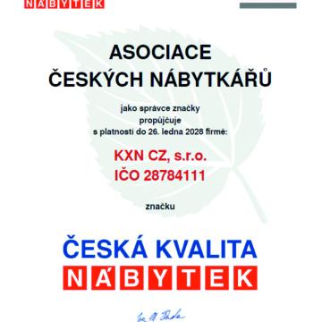Certifikát kvalita 2026