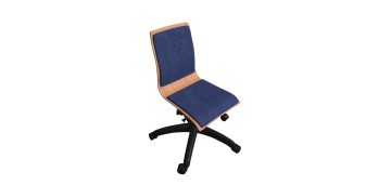 LILLY OFFICE ČALOUNĚNÁ modrý polstr