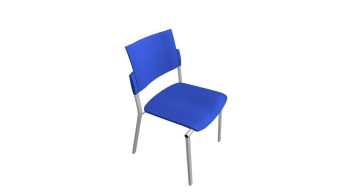 SQUARE PLASTOVÝ bez područek modrá