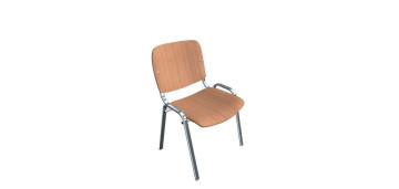 ISO DŘEVĚNÁ chrom noha